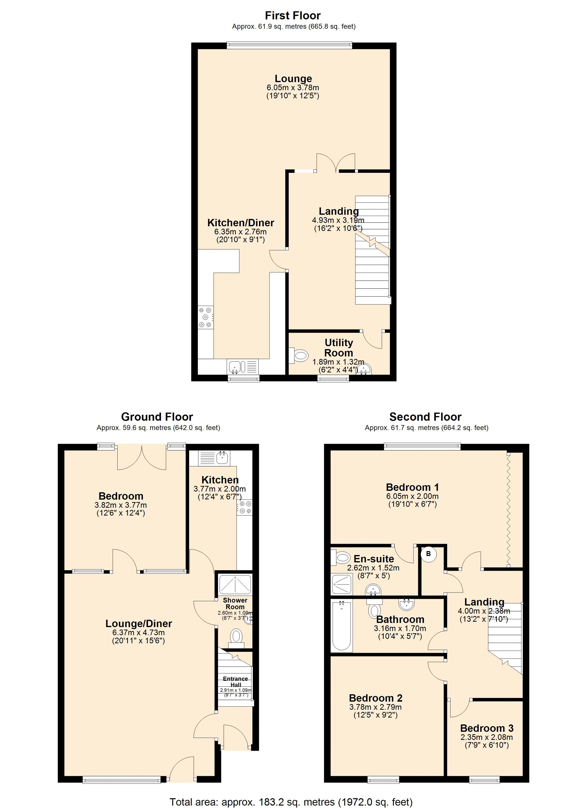 Floorplan for Hartlepool Court, London