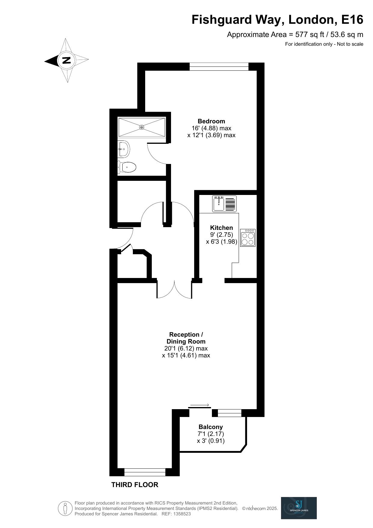 Floorplan for Fishguard Way, London