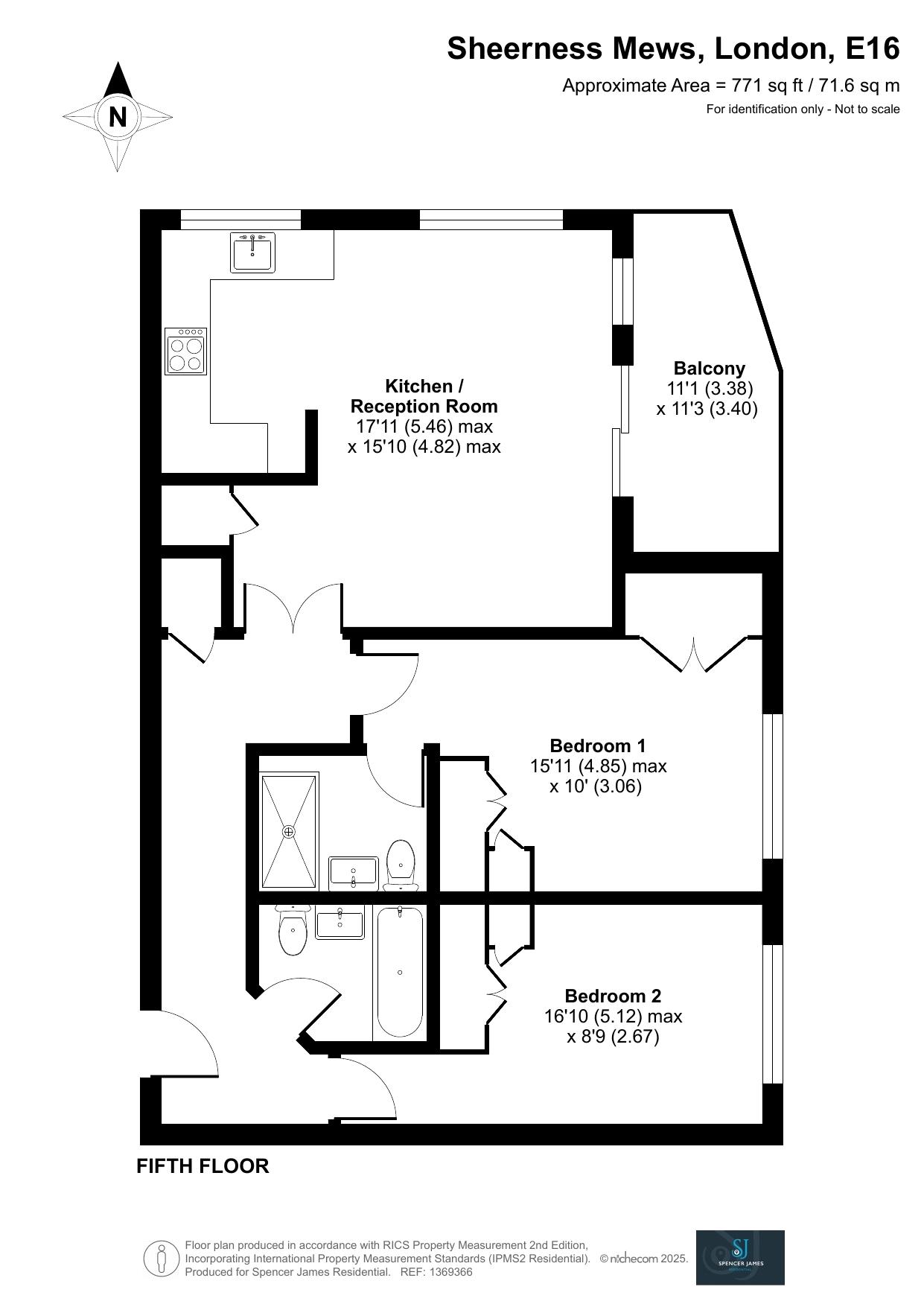 Floorplan for Sheerness Mews, London