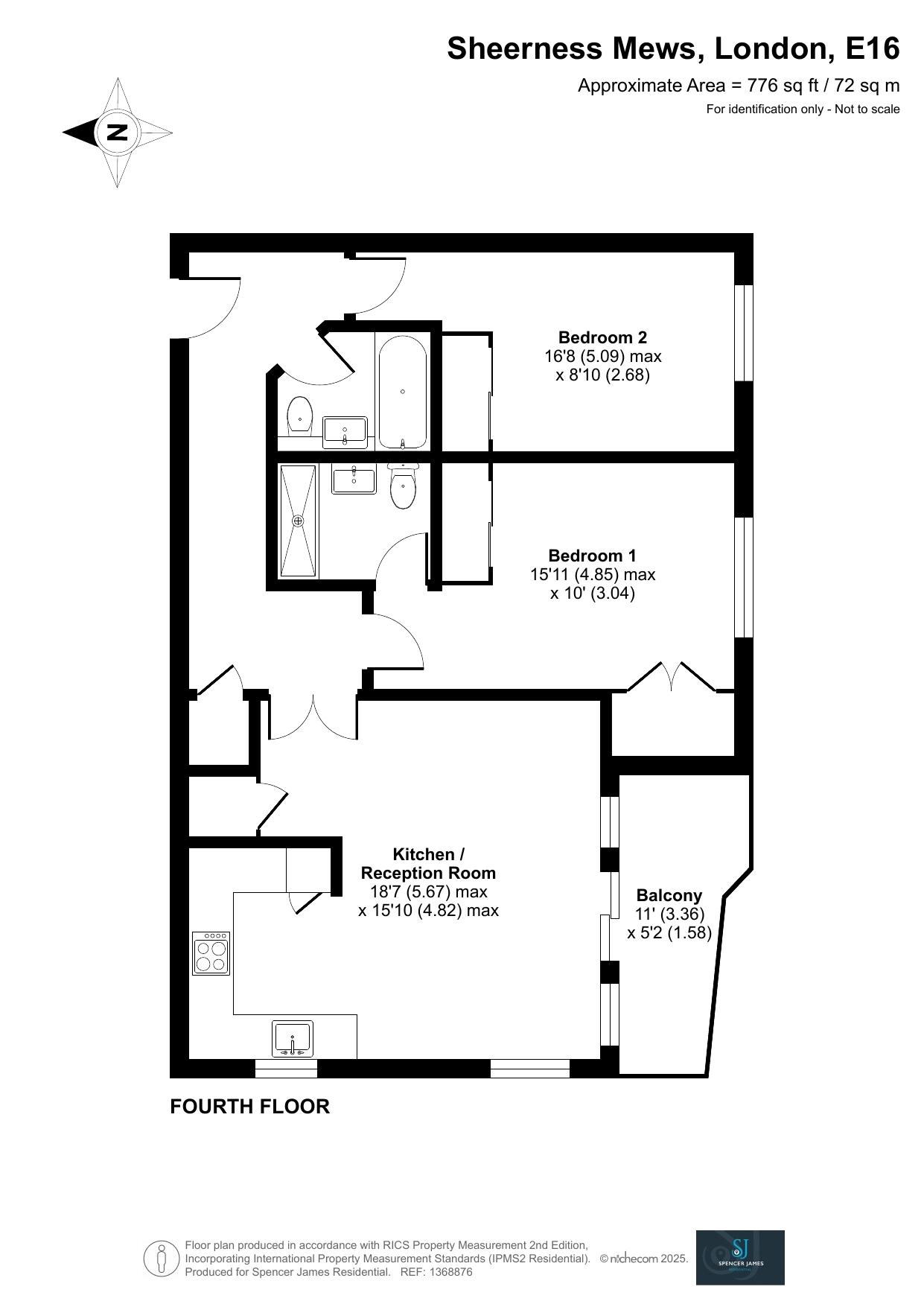 Floorplan for Sheerness Mews, Galleons Lock, E16