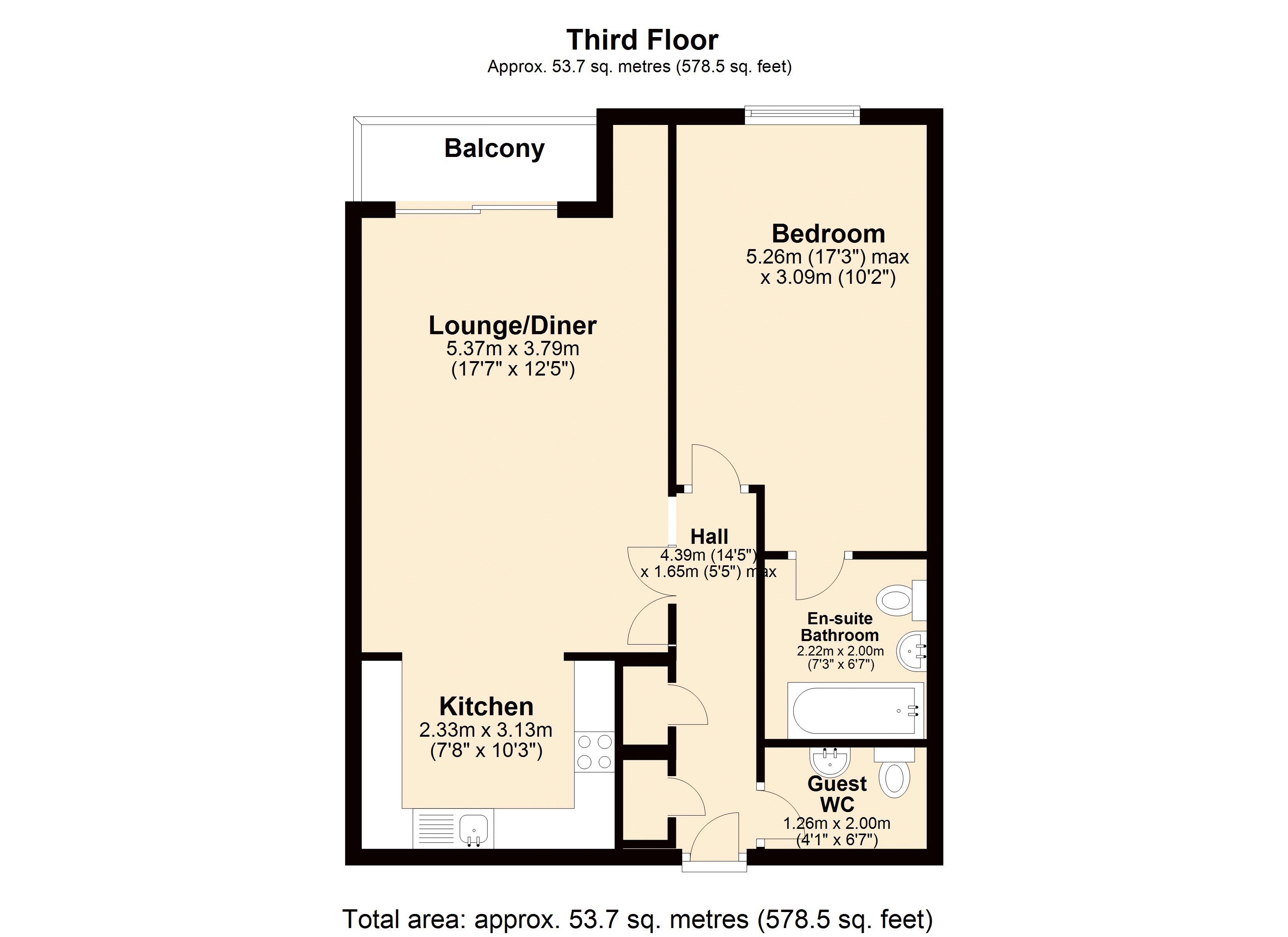 Floorplan for Sheerness Mews, Galleons Lock, E16