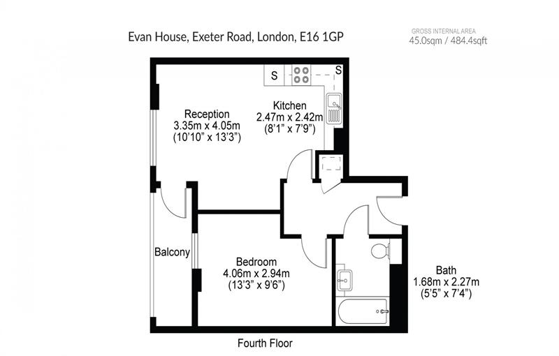 Floorplan for Evan House, E16