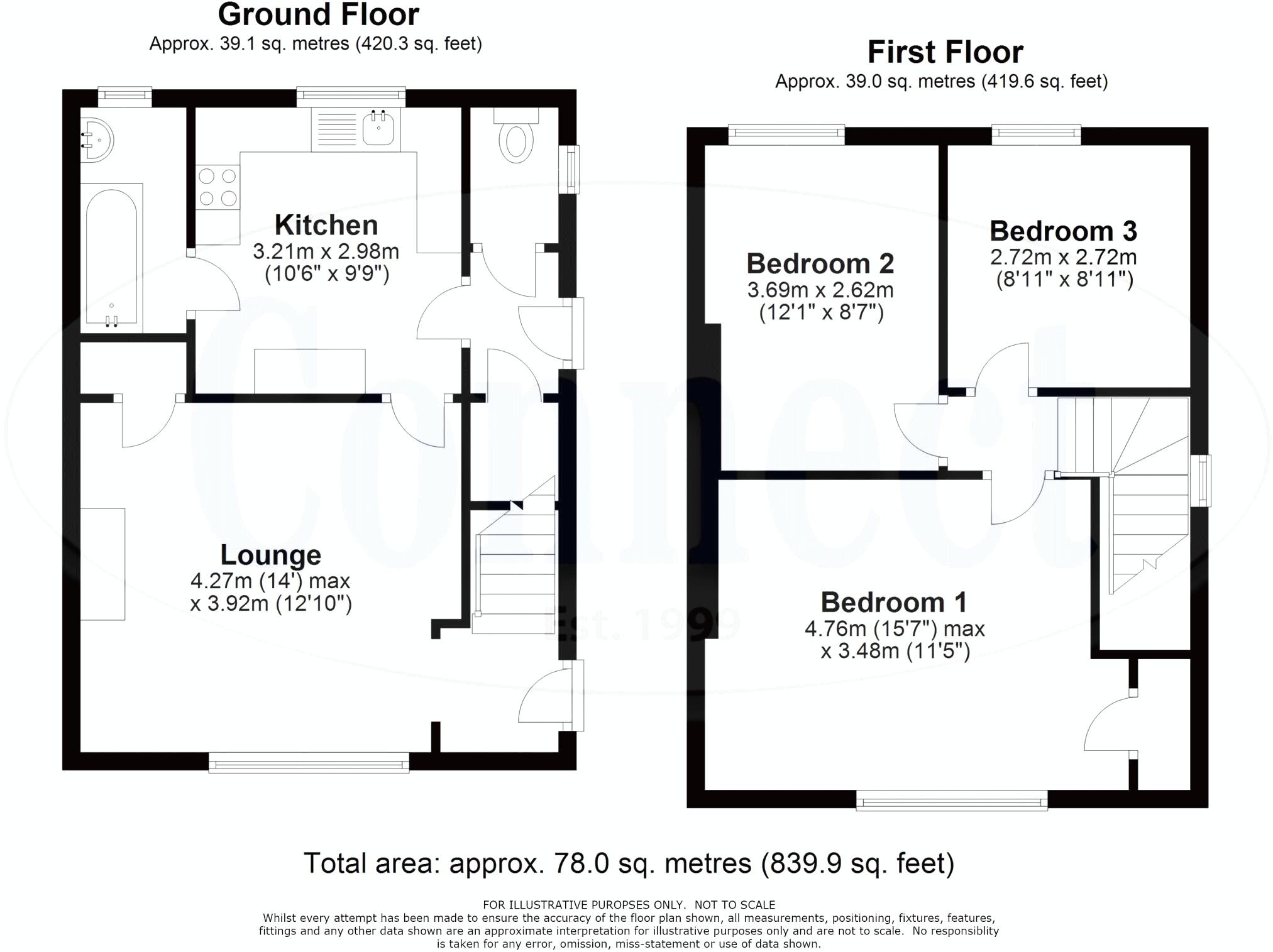 Floorplan for Fryatt Road, London
