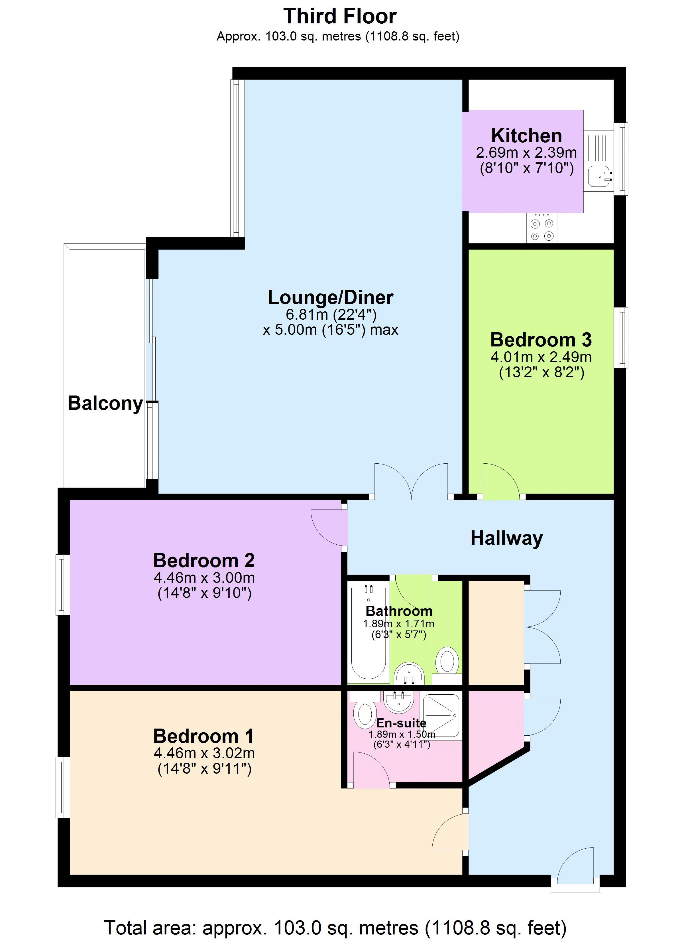 Floorplan for Sheerness Mews, London