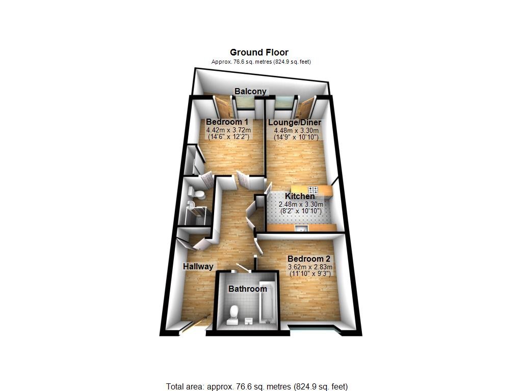 Floorplan for Thomas Frye Court, Stratford, London, E15