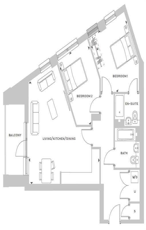 Floorplan for Ashwell House, UB2