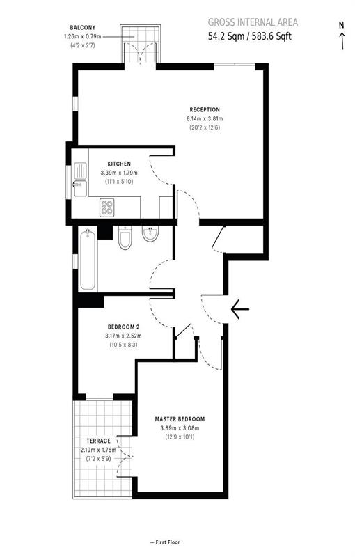 Floorplan for Becket House, E16