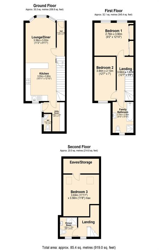 Floorplan for Patrick Road, E13