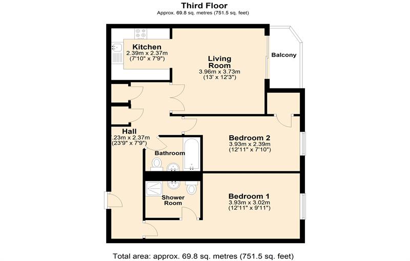 Floorplan for Fishguard Way, E16