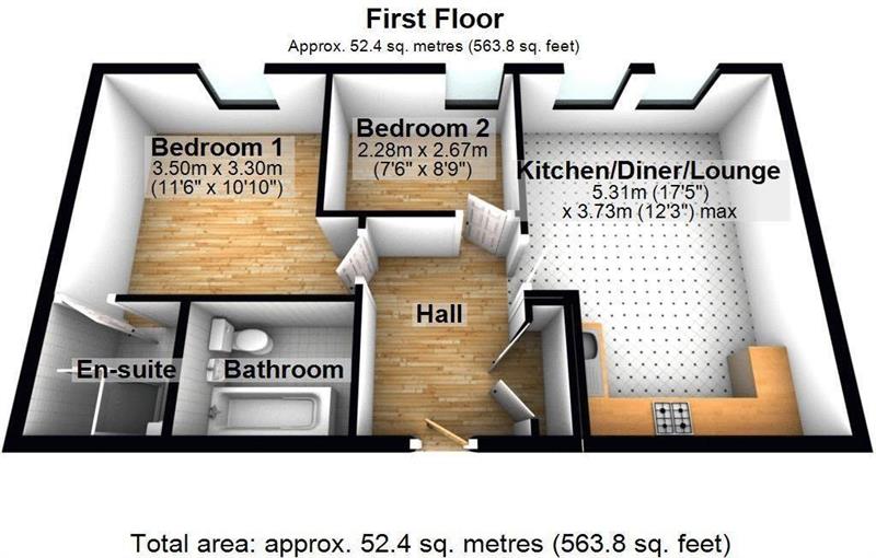 Floorplan for Fishguard Way, E16