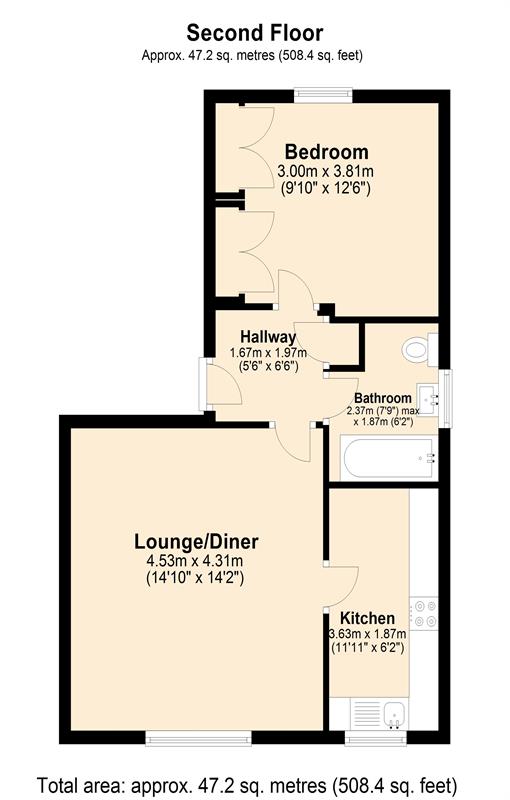 Floorplan for Felixstowe Court, E16