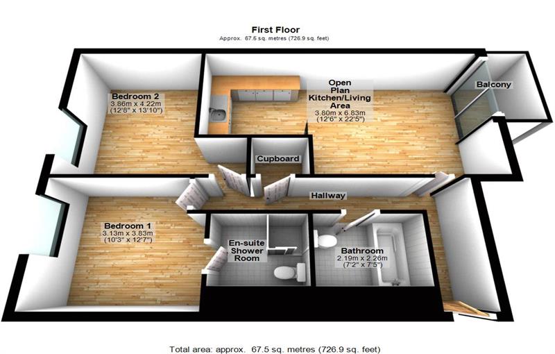 Floorplan for Fishguard Way, E16