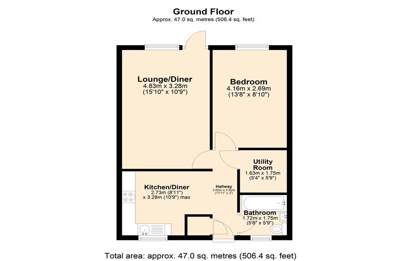 Floorplan for Hardwicke House, Tower Hamlets, E3