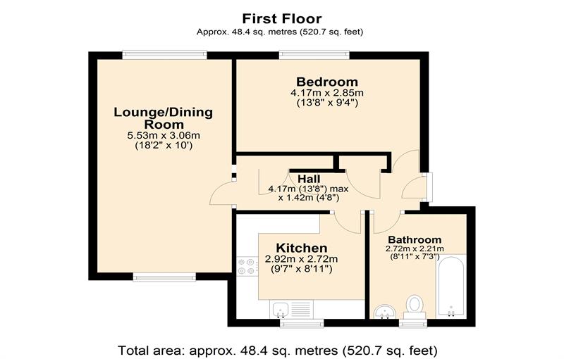 Floorplan for Felixstowe Court, E16