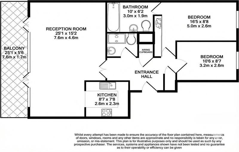 Floorplan for Western Beach Apartments, Newham, E16