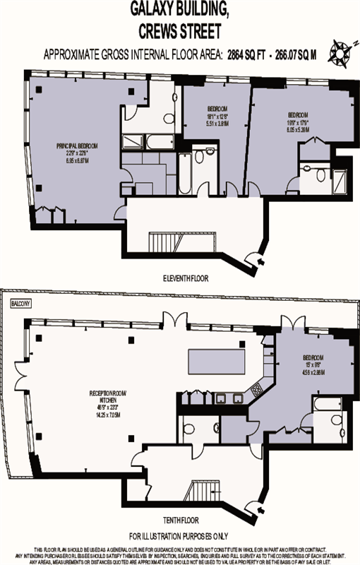 Floorplan for Galaxy Building, Crews Street, E14