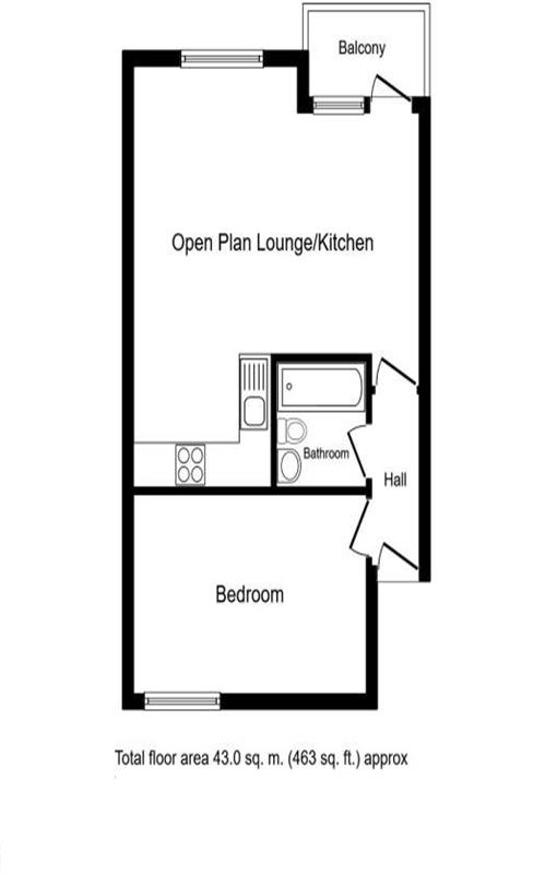 Floorplan for Harrison Bell House, E16