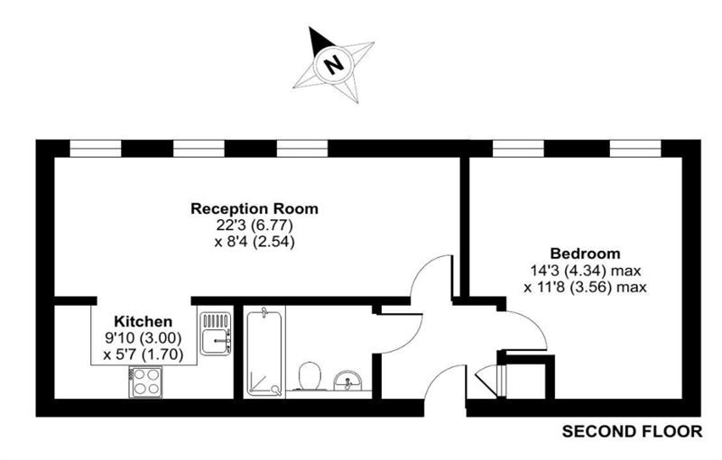 Floorplan for Central House, IG11