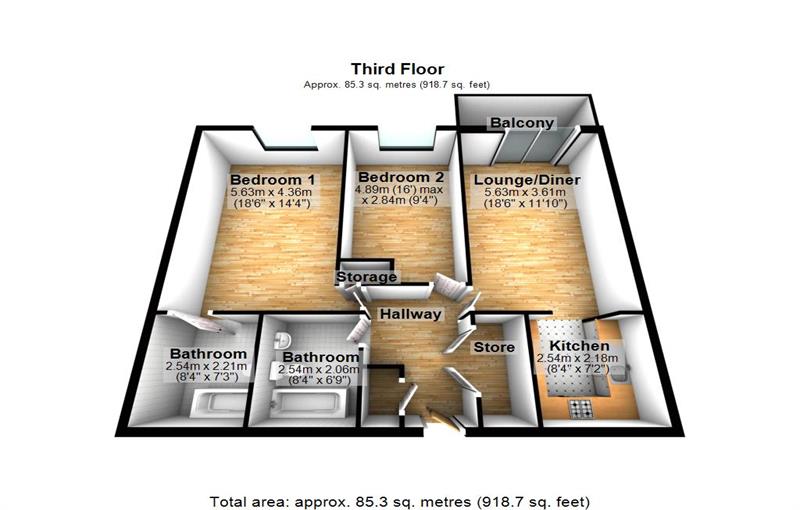 Floorplan for The Grainstore, E16