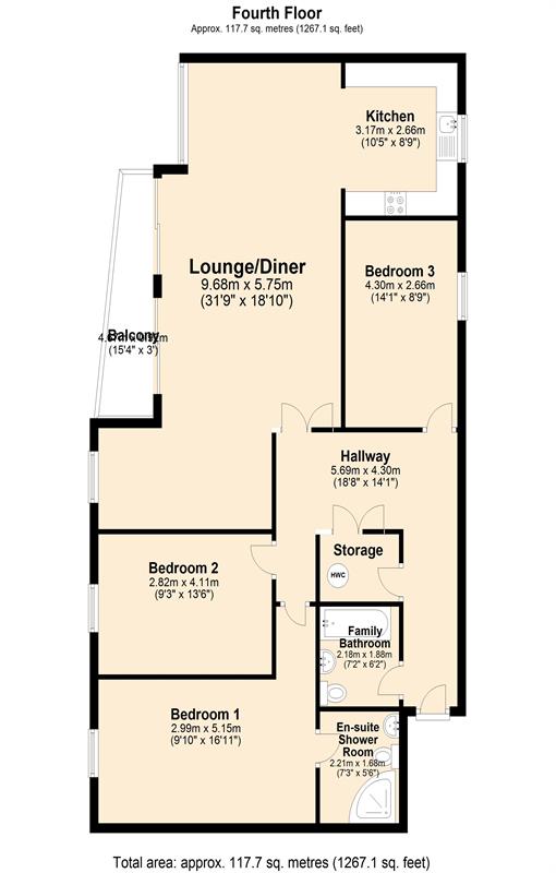 Floorplan for Inverness Mews, E16