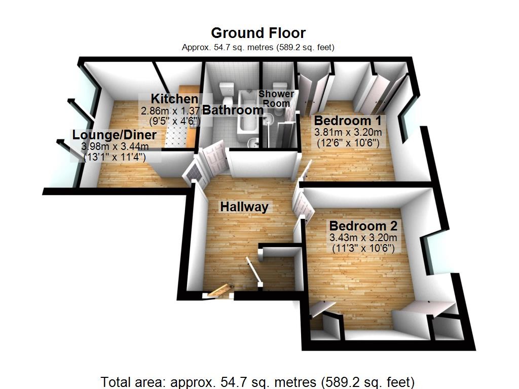 Floorplan for Fishguard Way, London, E16