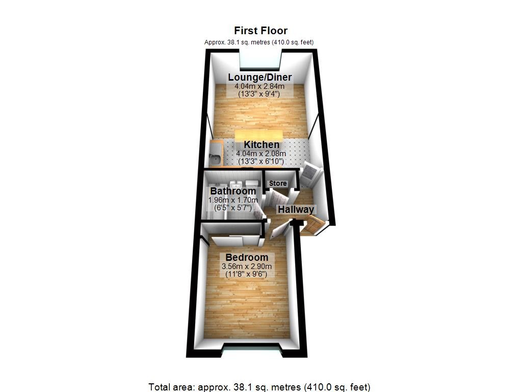 Floorplan for Harper Road, London, E6