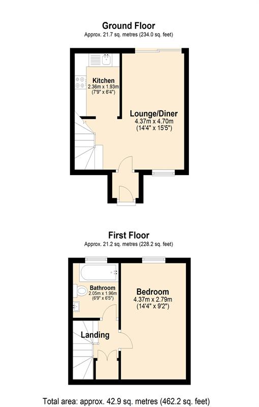 Floorplan for Teal Close, E16