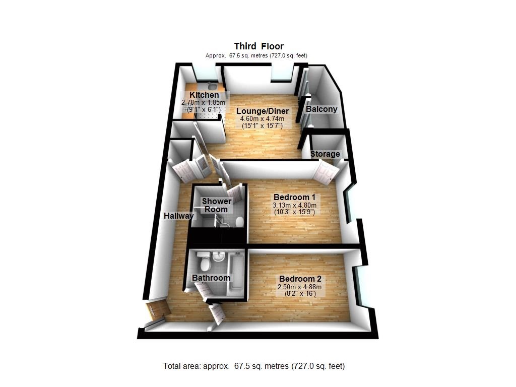 Floorplan for Sheerness Mews, E16