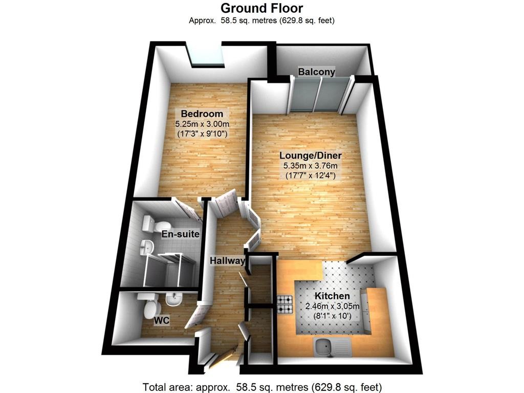 Floorplan for Inverness Mews, Galleons Lock, E16