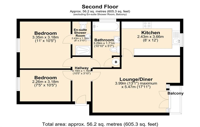 Floorplan for Felixstowe Court, E16