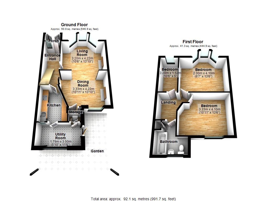 Floorplan for Haldane Road, E6