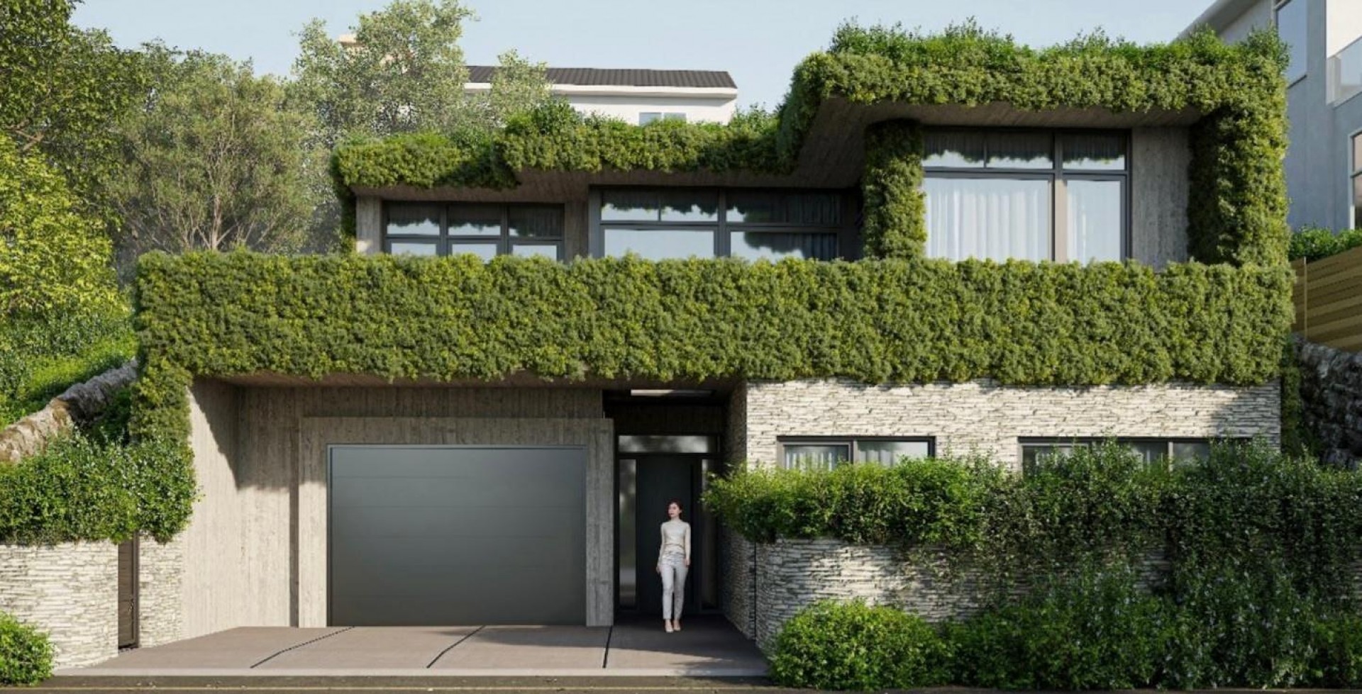 Riverside Avenue, Overlooking River Gannel