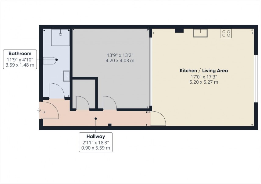 Floorplan for Hull Lighting Chapel Lane, Hull
