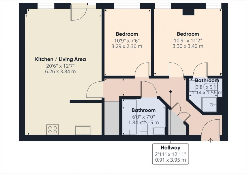 Floorplan for Trinity Wharf High Street Hull