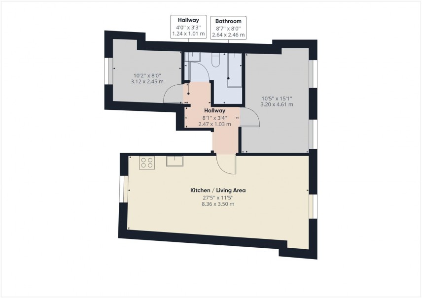 Floorplan for Wright Street, Hull