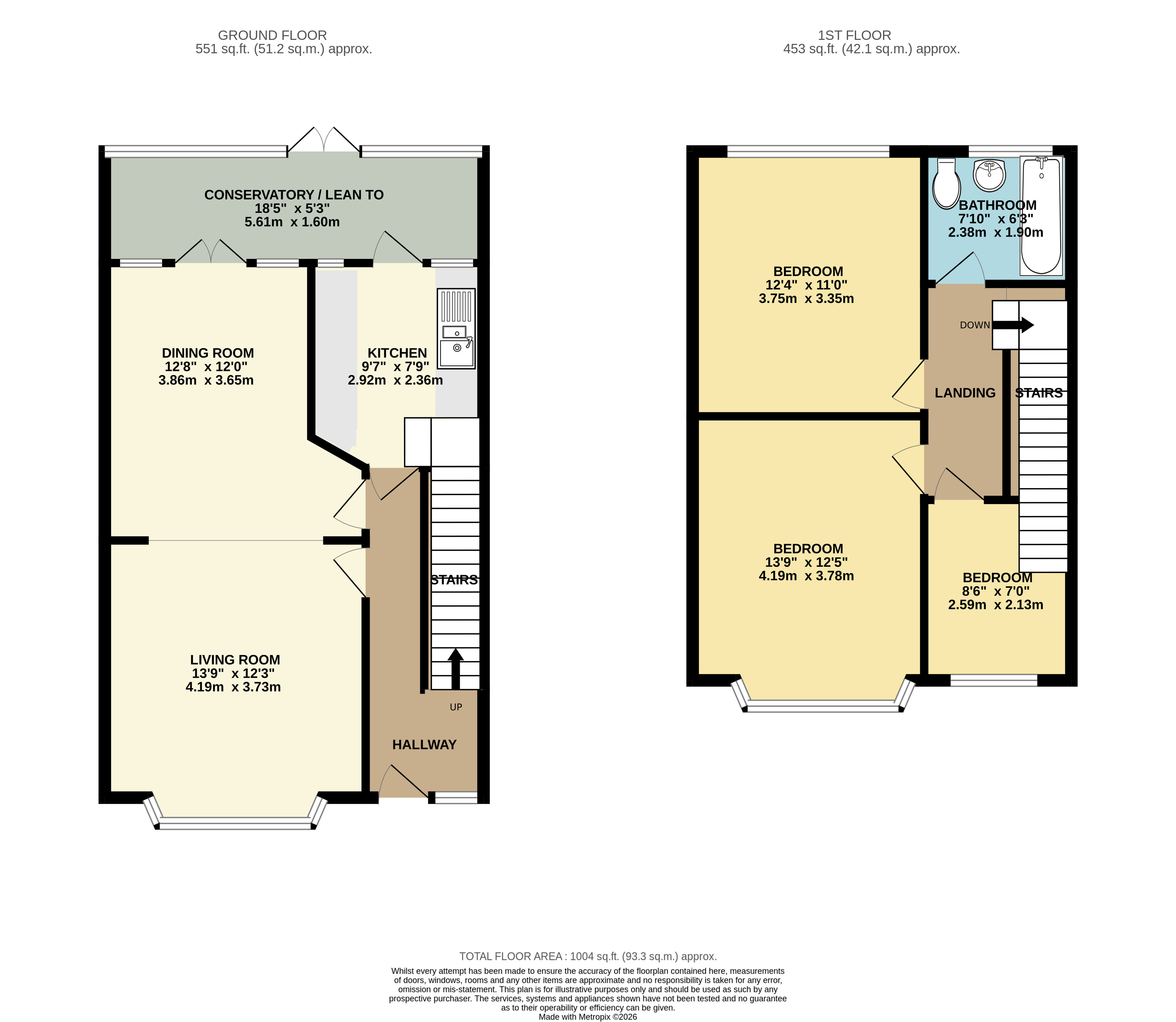 Floorplan for Hillingdon, Greater London