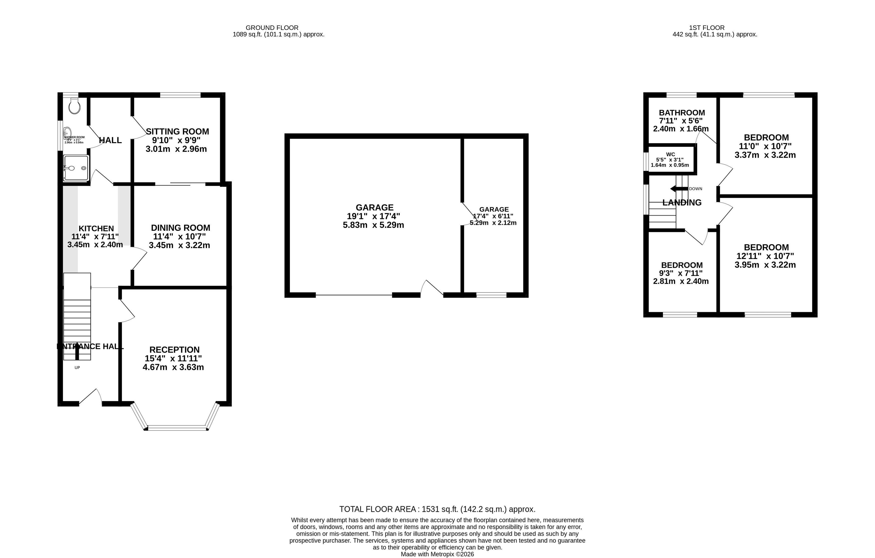 Floorplan for Hayes, Greater London