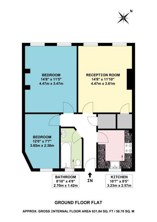 Floorplan for Greenford, Greater London