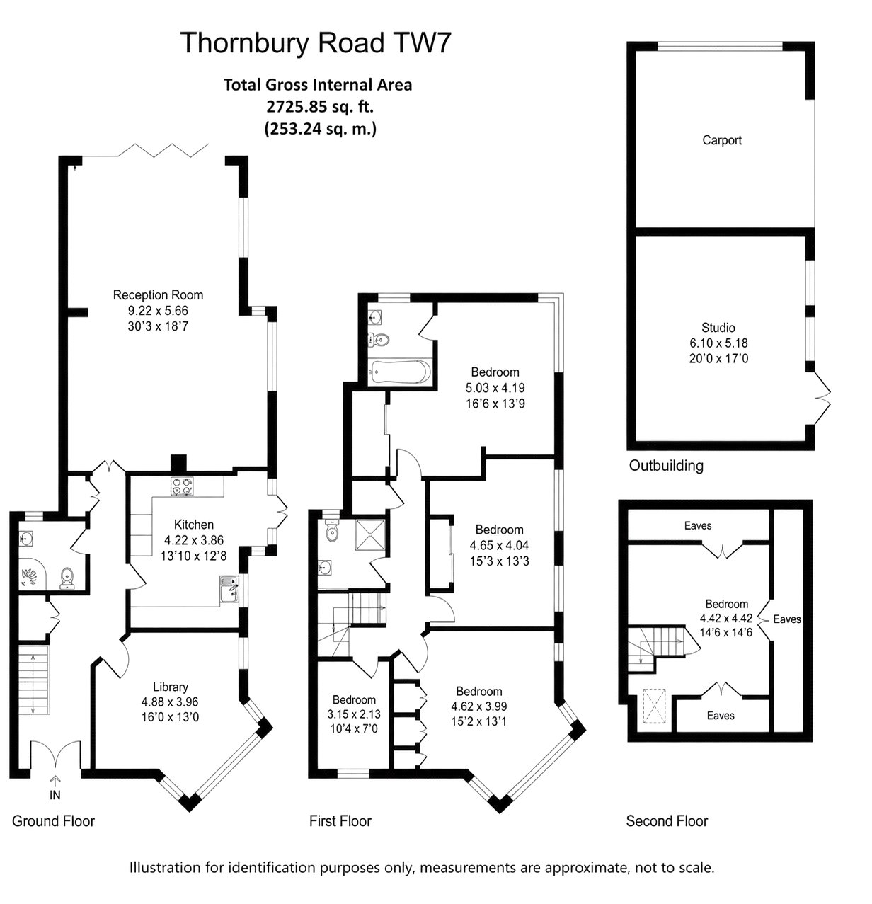 Floorplan for Isleworth, Greater London