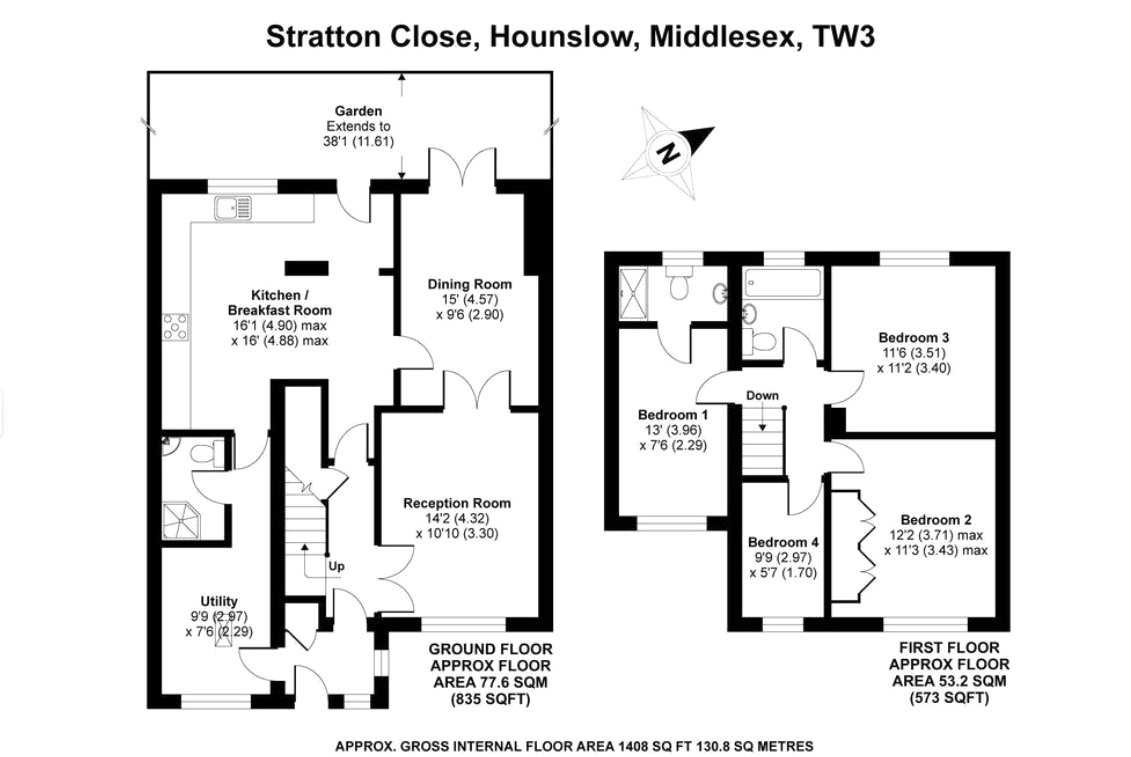Floorplan for Hounslow, Greater London