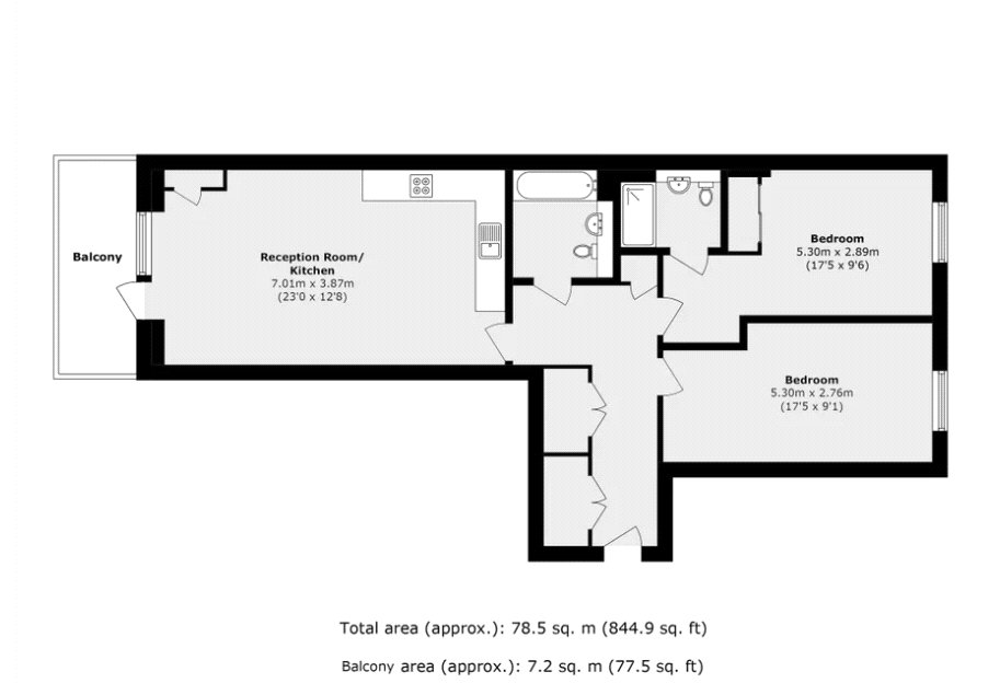 Floorplan for Hounslow, Greater London