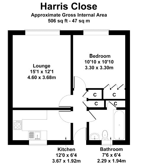 Floorplan for Hounslow, Greater London