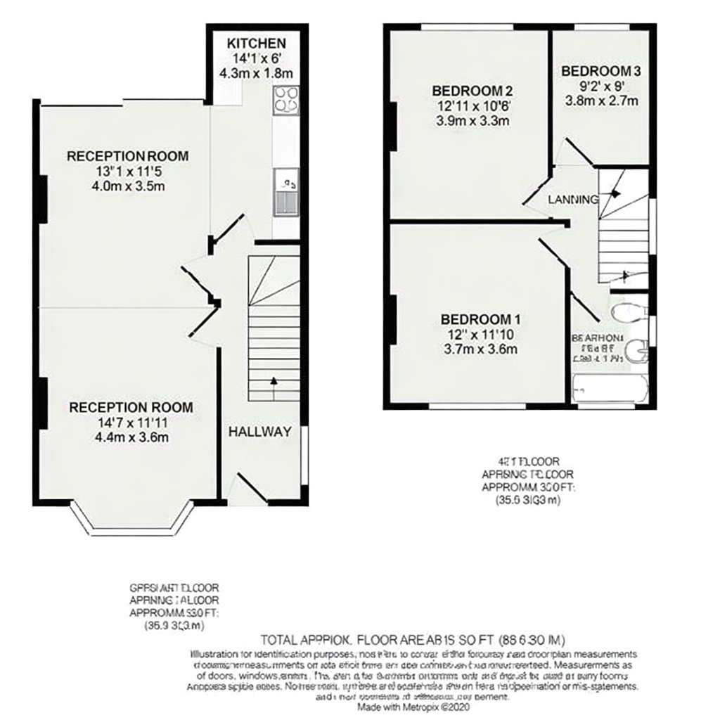 Floorplan for Hounslow, Greater London