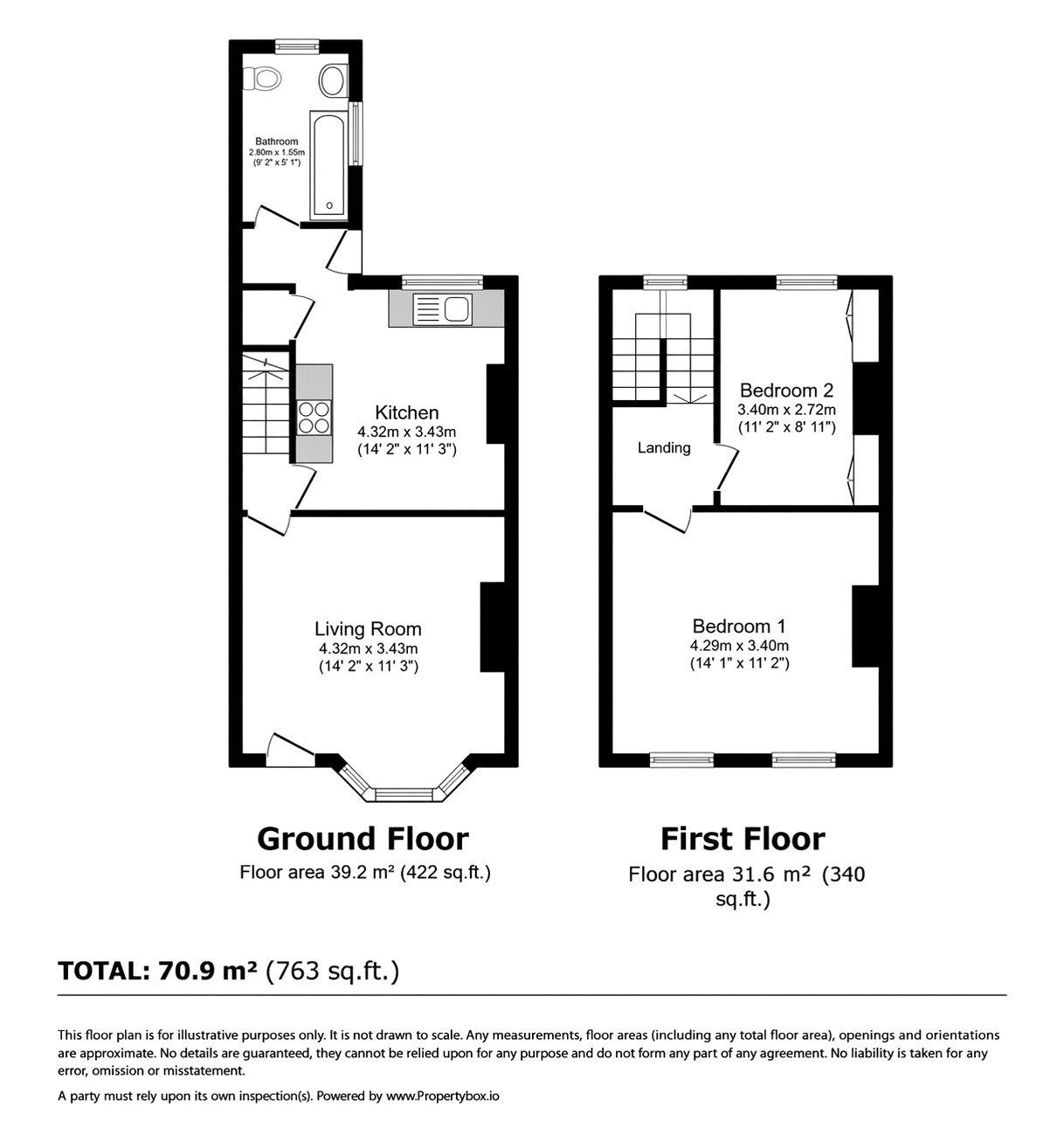 Floorplan for Hounslow, Greater London