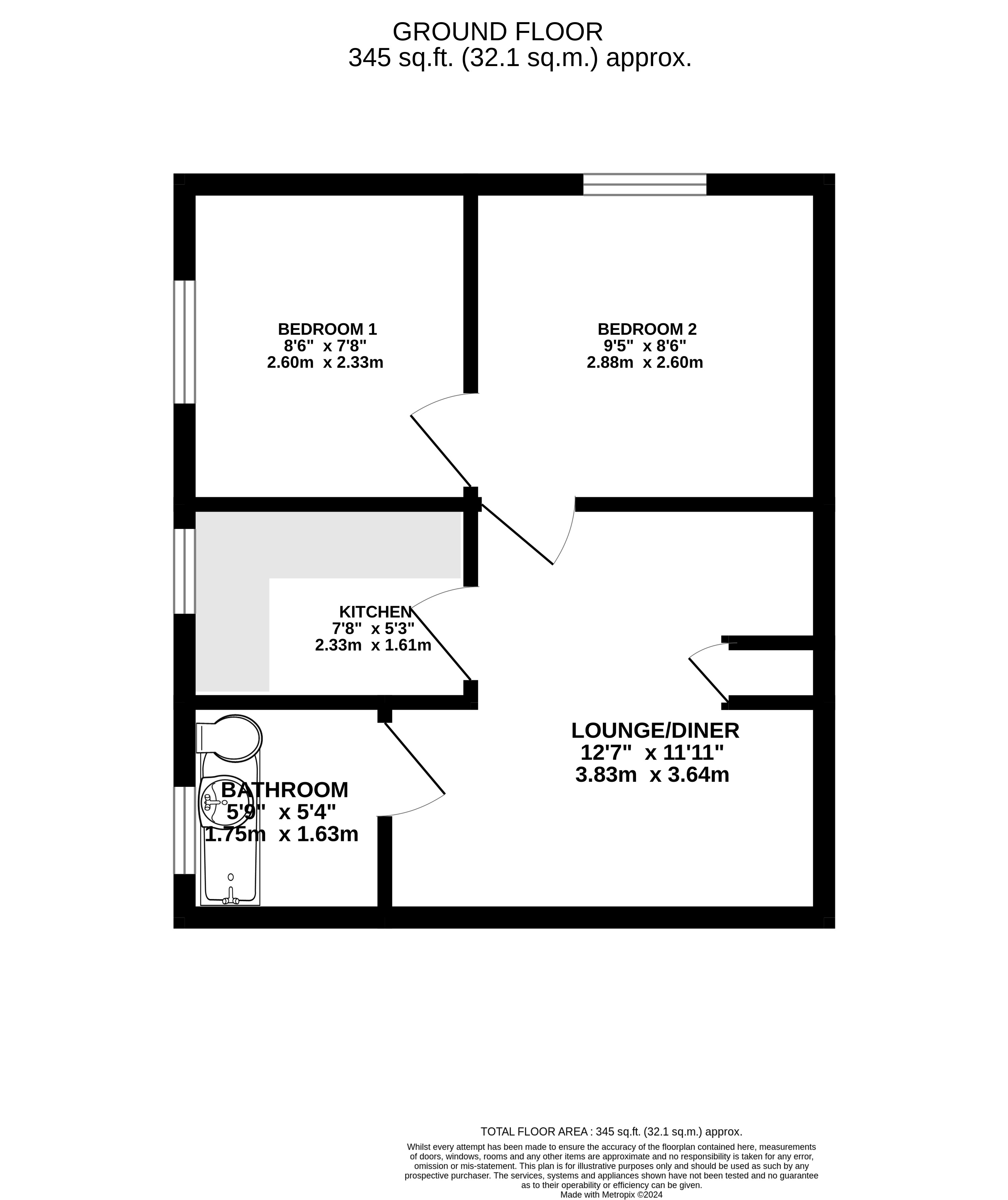 Floorplan for Ealing, London