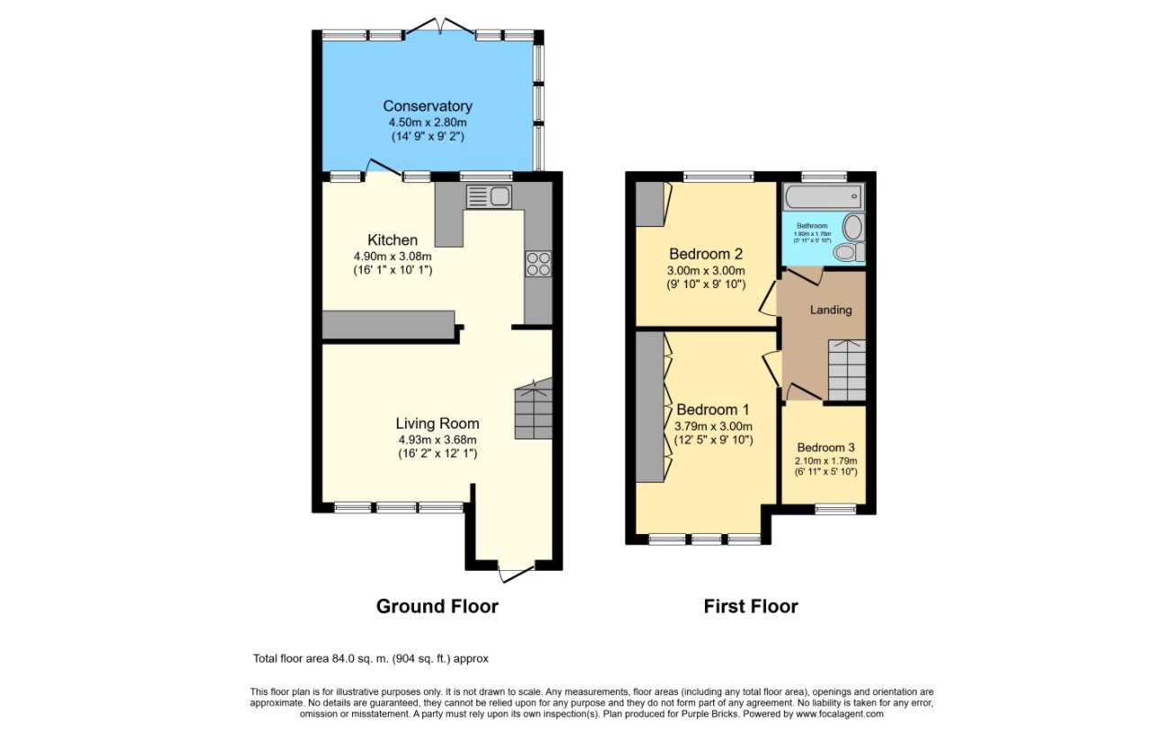Floorplan for Hillingdon, Greater London