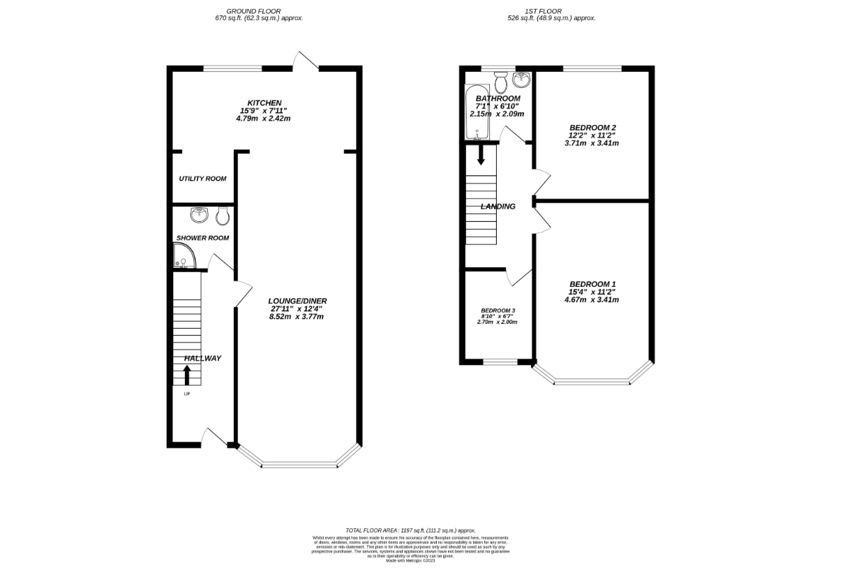 Floorplan for Uxbridge, Greater London
