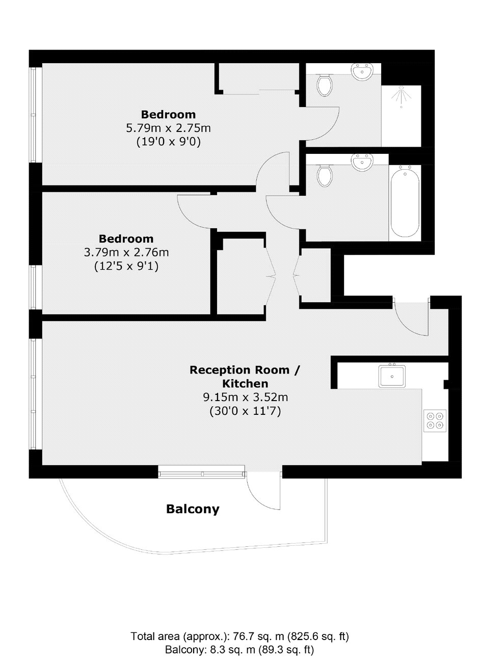 Floorplan for Hounslow, Greater London