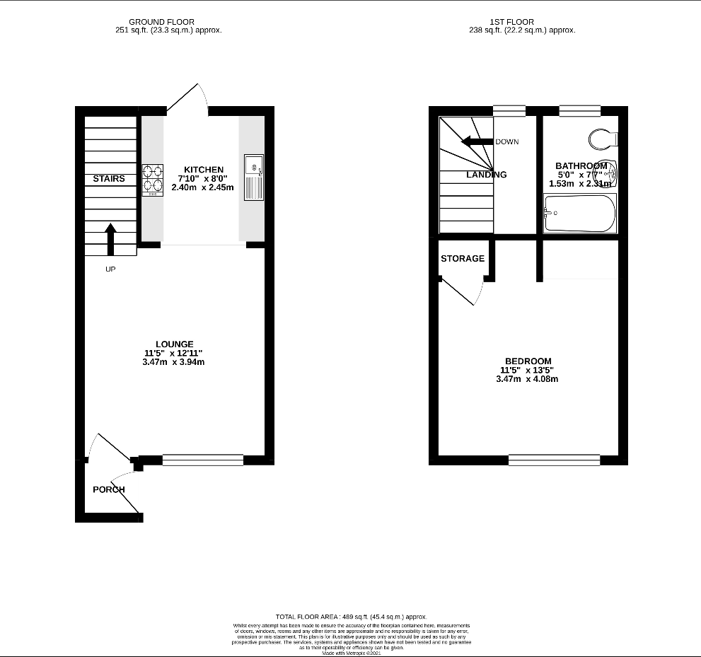 Floorplan for Hayes, Greater London