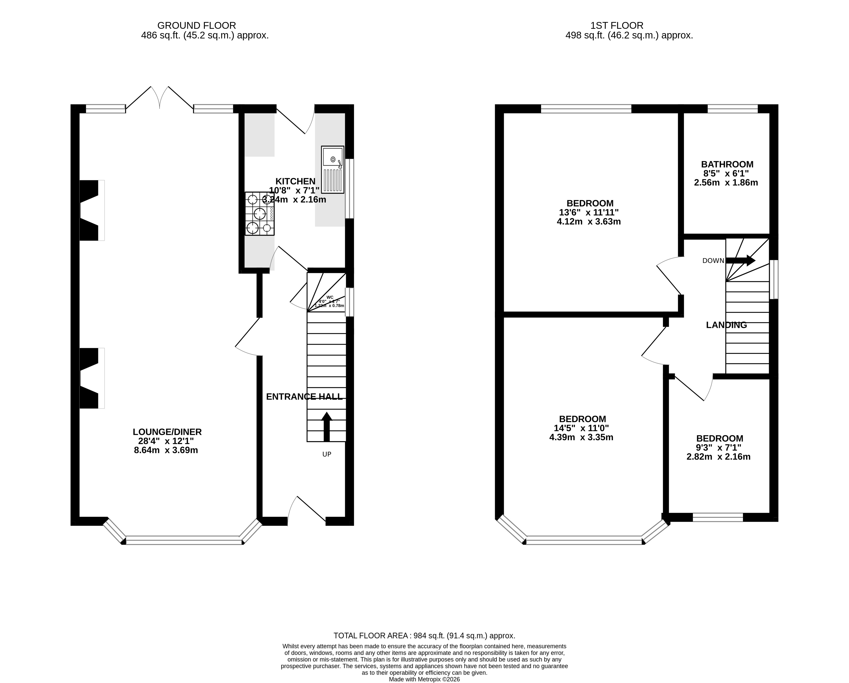 Floorplan for Hayes, Greater London